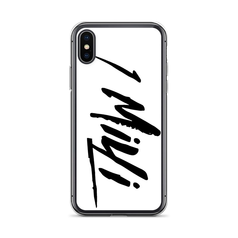 WHITE 1MILLI IPHONE CASE