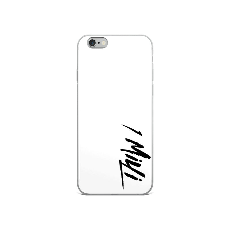 WHITE 1MILLI IPHONE CASE