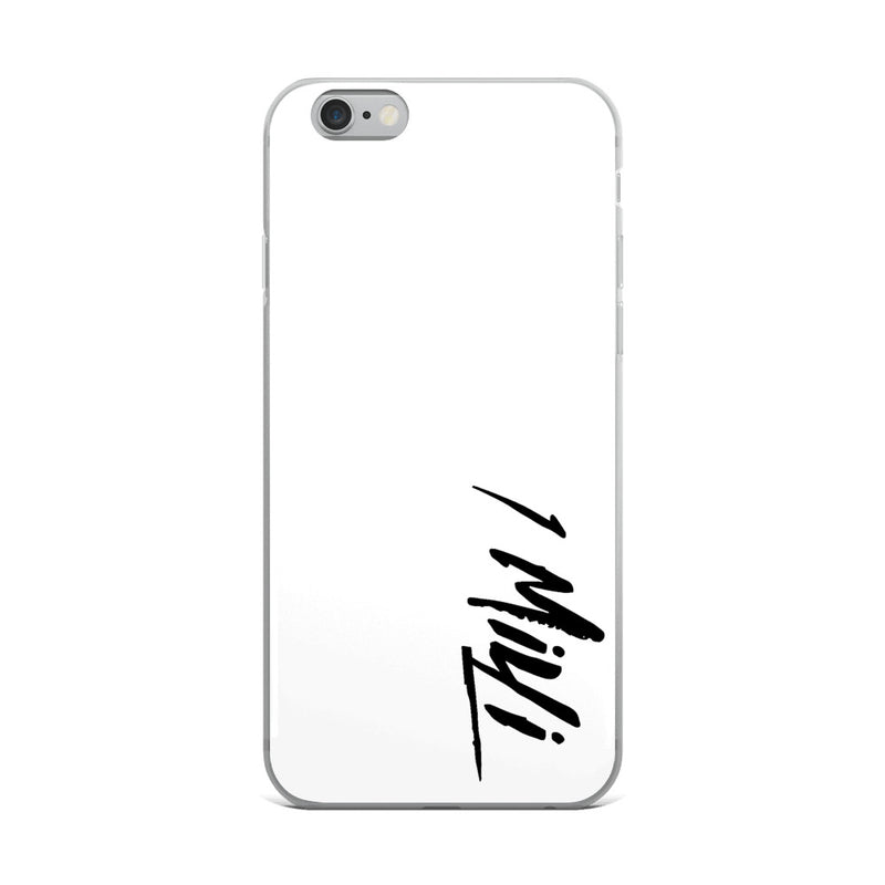 WHITE 1MILLI IPHONE CASE